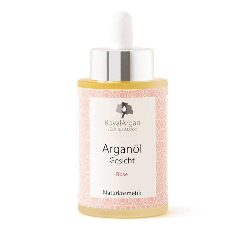 Argan-Gesichtsöl, Rose - Royal Argan - Naturkosmetik-Produkte mit Arganöl